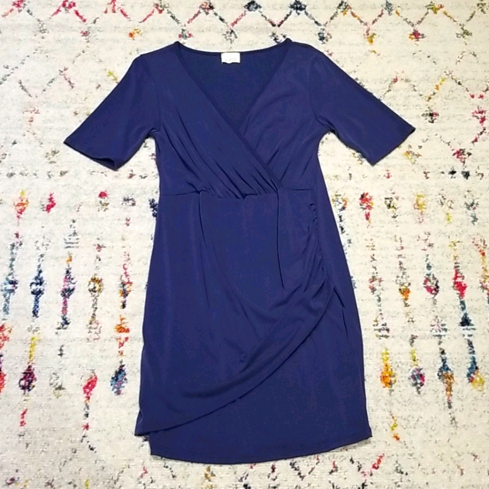 NWOT Navy Wrap Dress